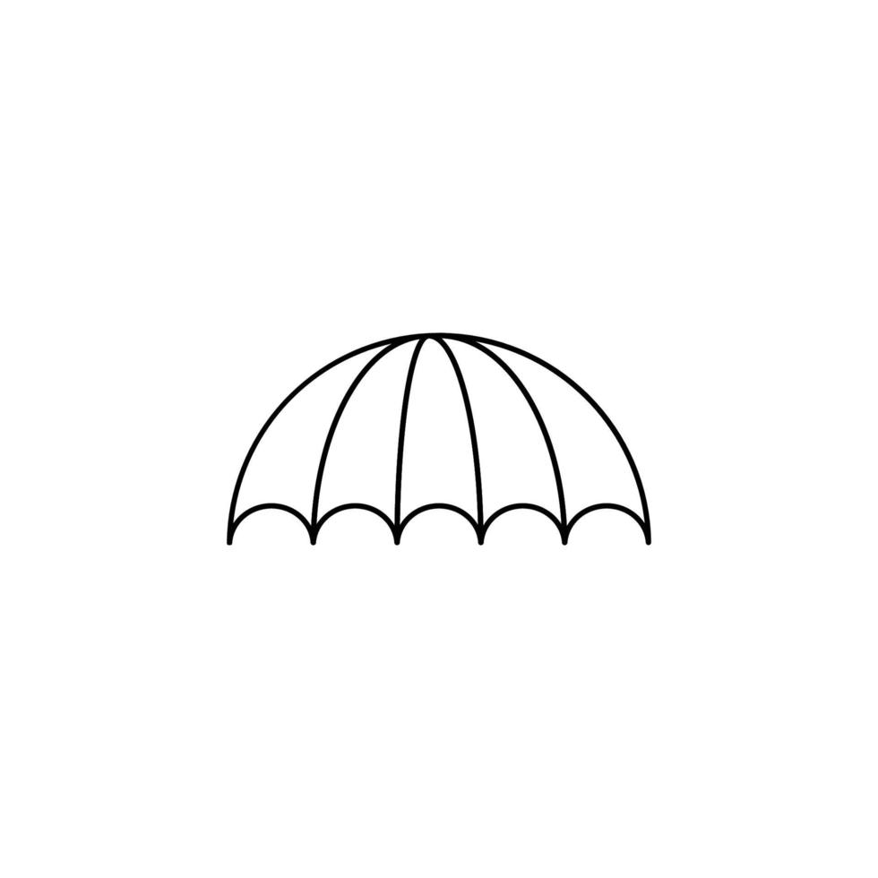 vecteur de logo parapluie