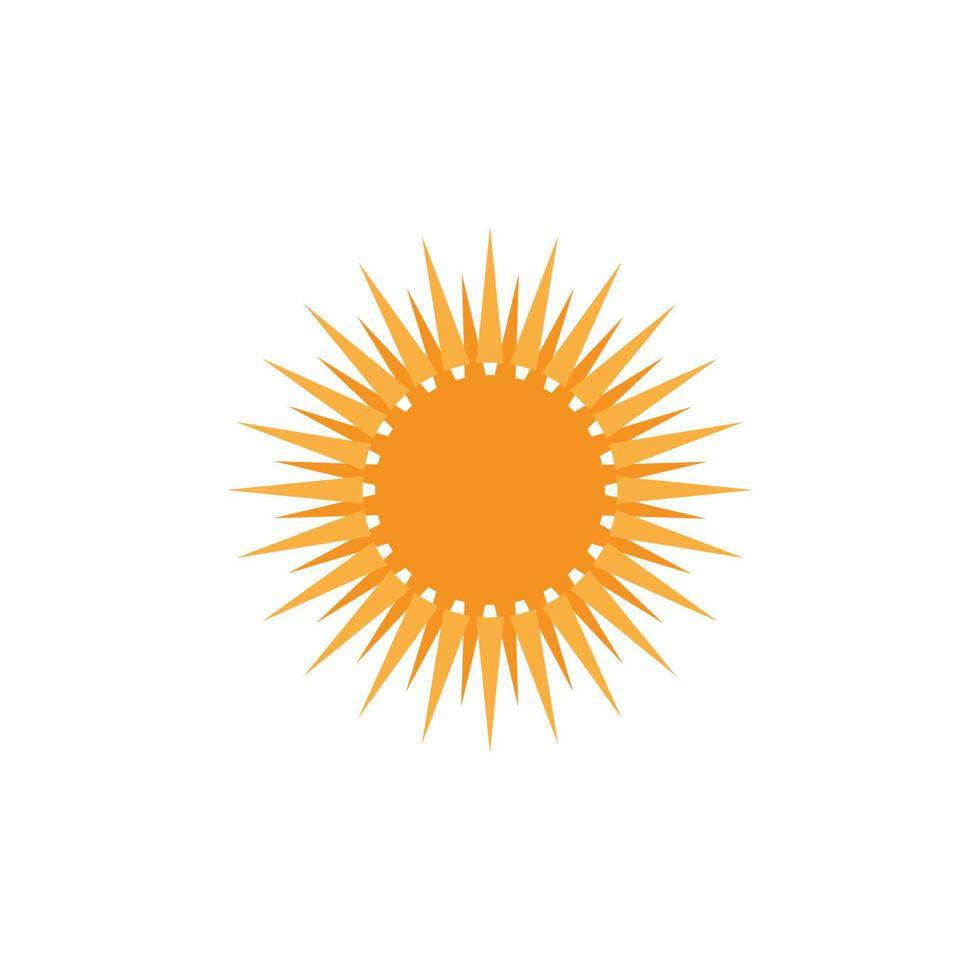 logo illustration soleil vecteur