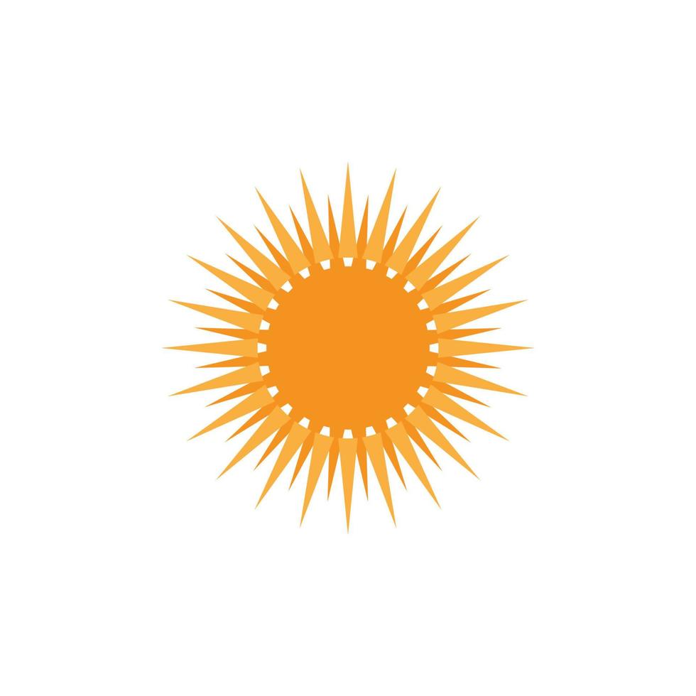 logo illustration soleil vecteur