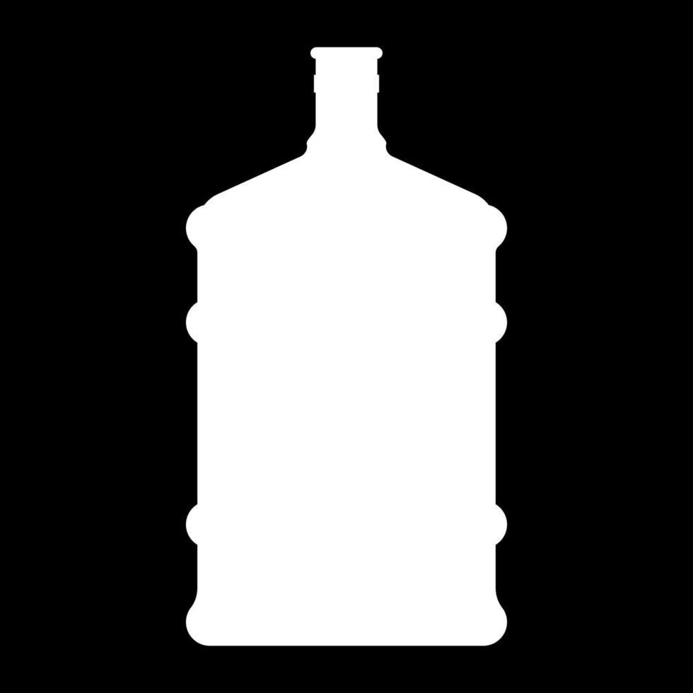 icône de couleur blanche du distributeur de grandes bouteilles. vecteur