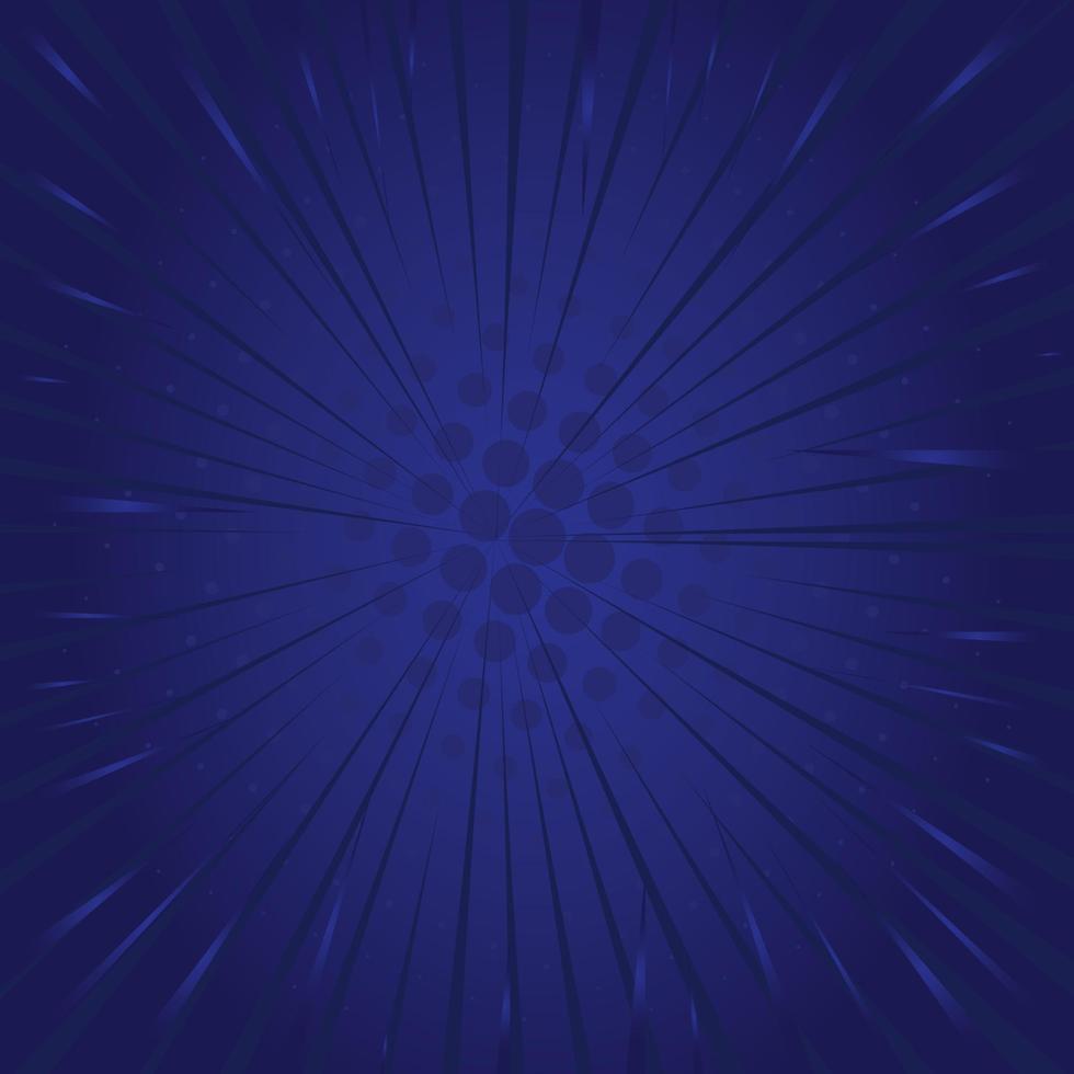 fond comique points de demi-teintes vecteur de couleur bleu