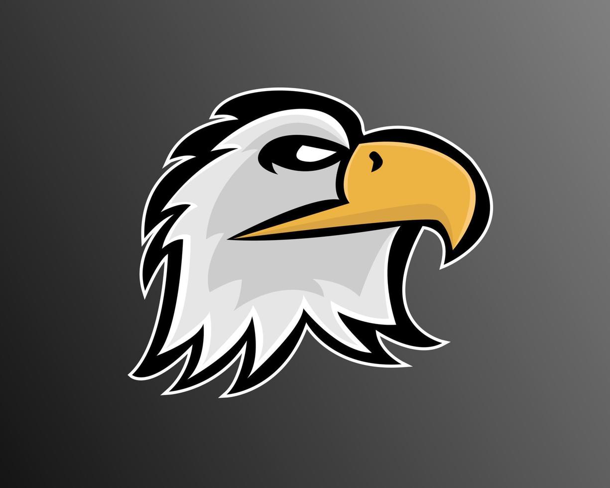 illustration vectorielle conception du modèle de logo esport eagle vecteur