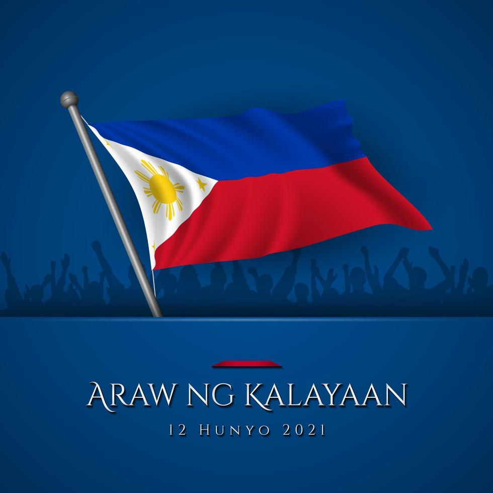 conception de fond de la fête de l'indépendance des philippines. illustration vectorielle. vecteur