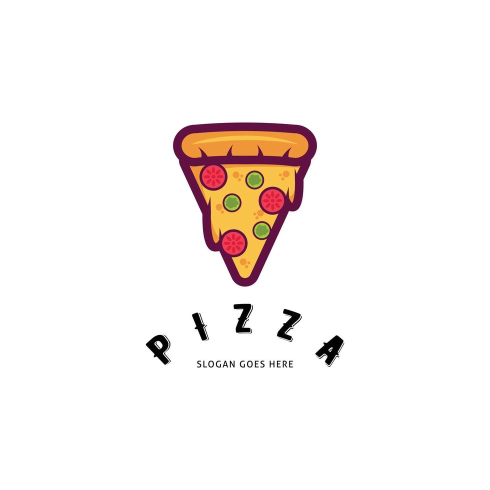 pizza icône vector logo modèle illustration design