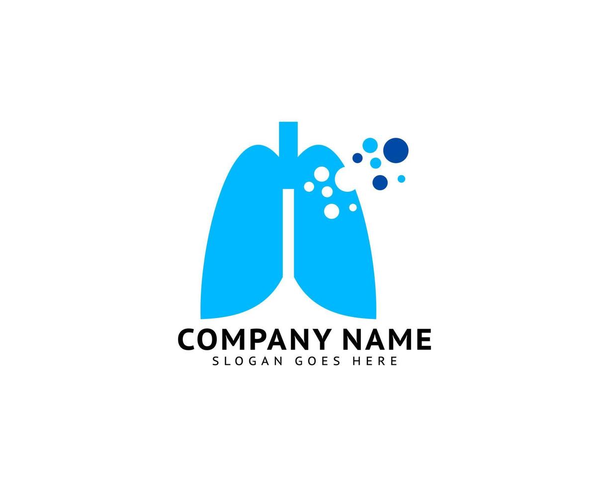 vecteur de conception de modèle de logo pulmonaire