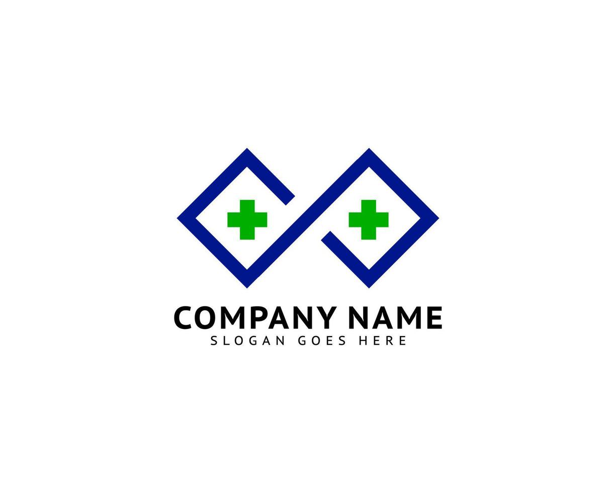 infinity health logo designs concept vector, infinity et plus logo designs symbole vecteur concept