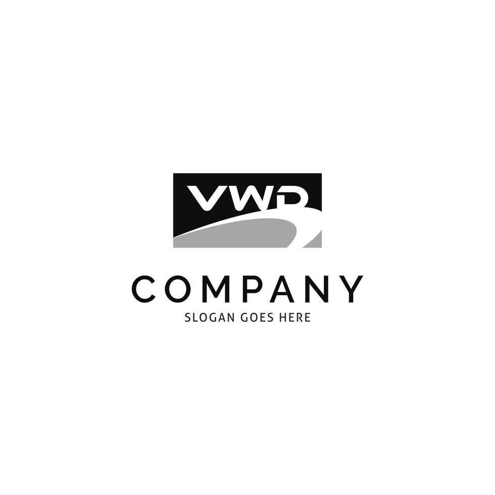 lettre initiale vwd icône vecteur logo modèle illustration conception