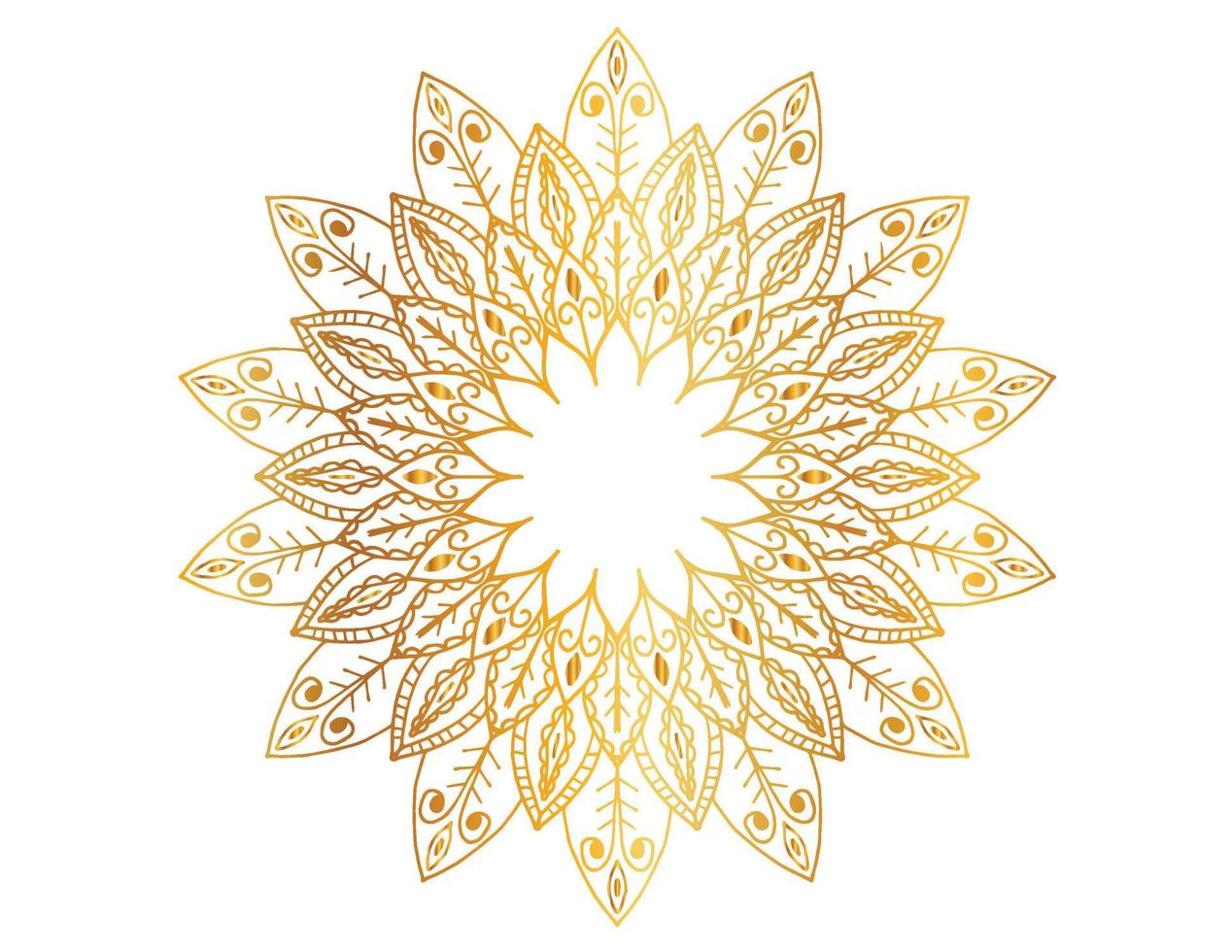 conception de mandala doré, royal, conception, fond, cercle, fleur vecteur