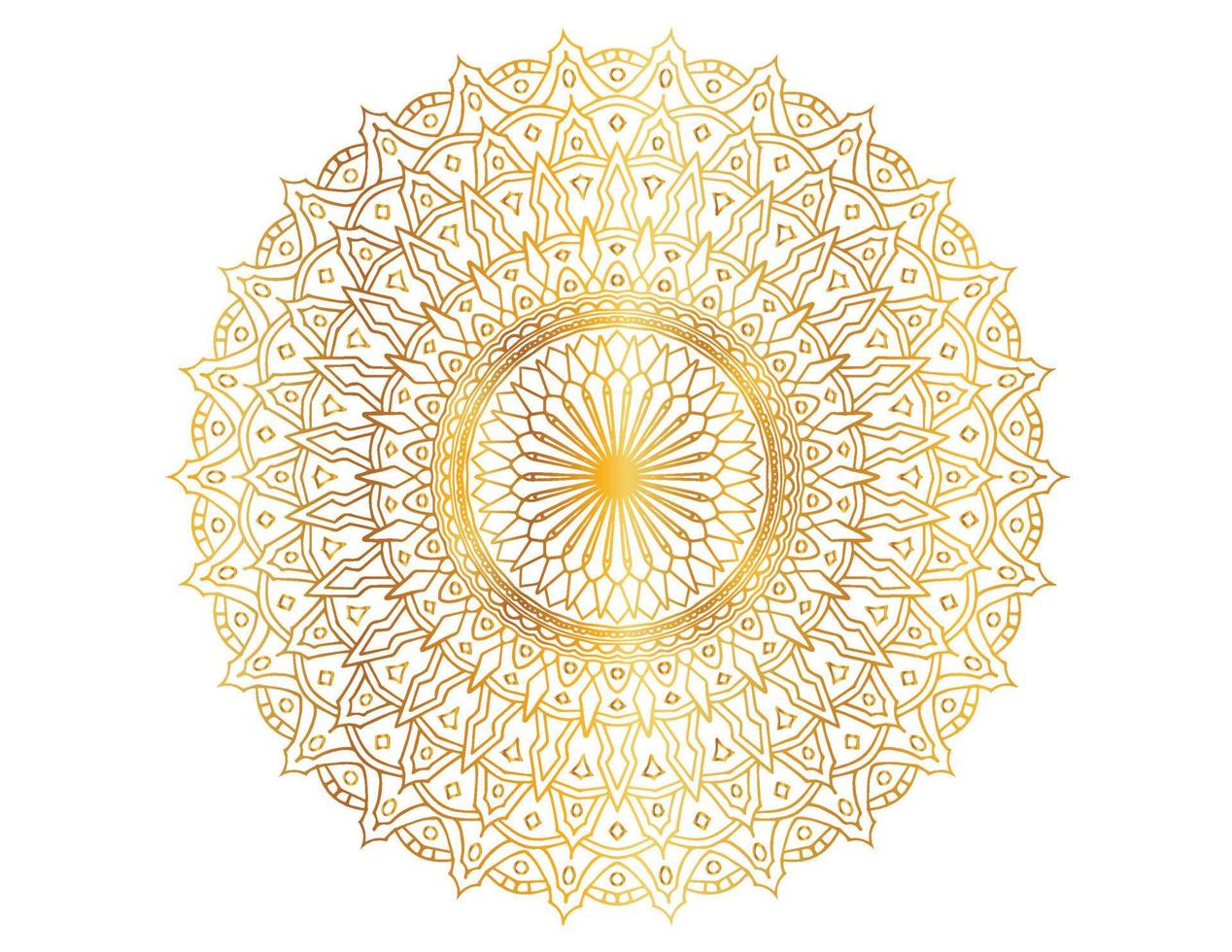 motif de mandala et conception d'arrière-plan avec couleur dorée, fleur, texture, cercle vecteur