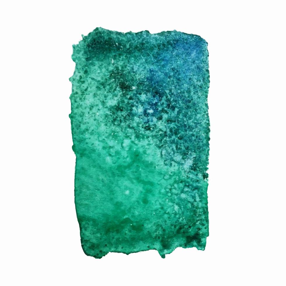 tache d'aquarelle turquoise vecteur