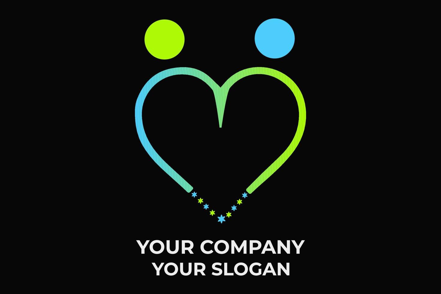 amour coeur symbole logo concept modèle téléchargement gratuit vecteur