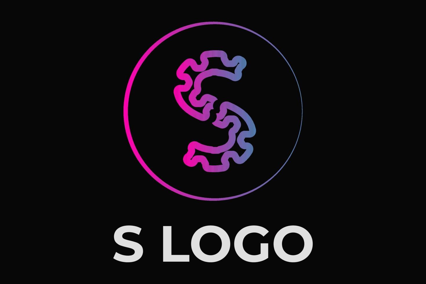 modèle de logo de technologie d'entreprise lettre s téléchargement gratuit vecteur