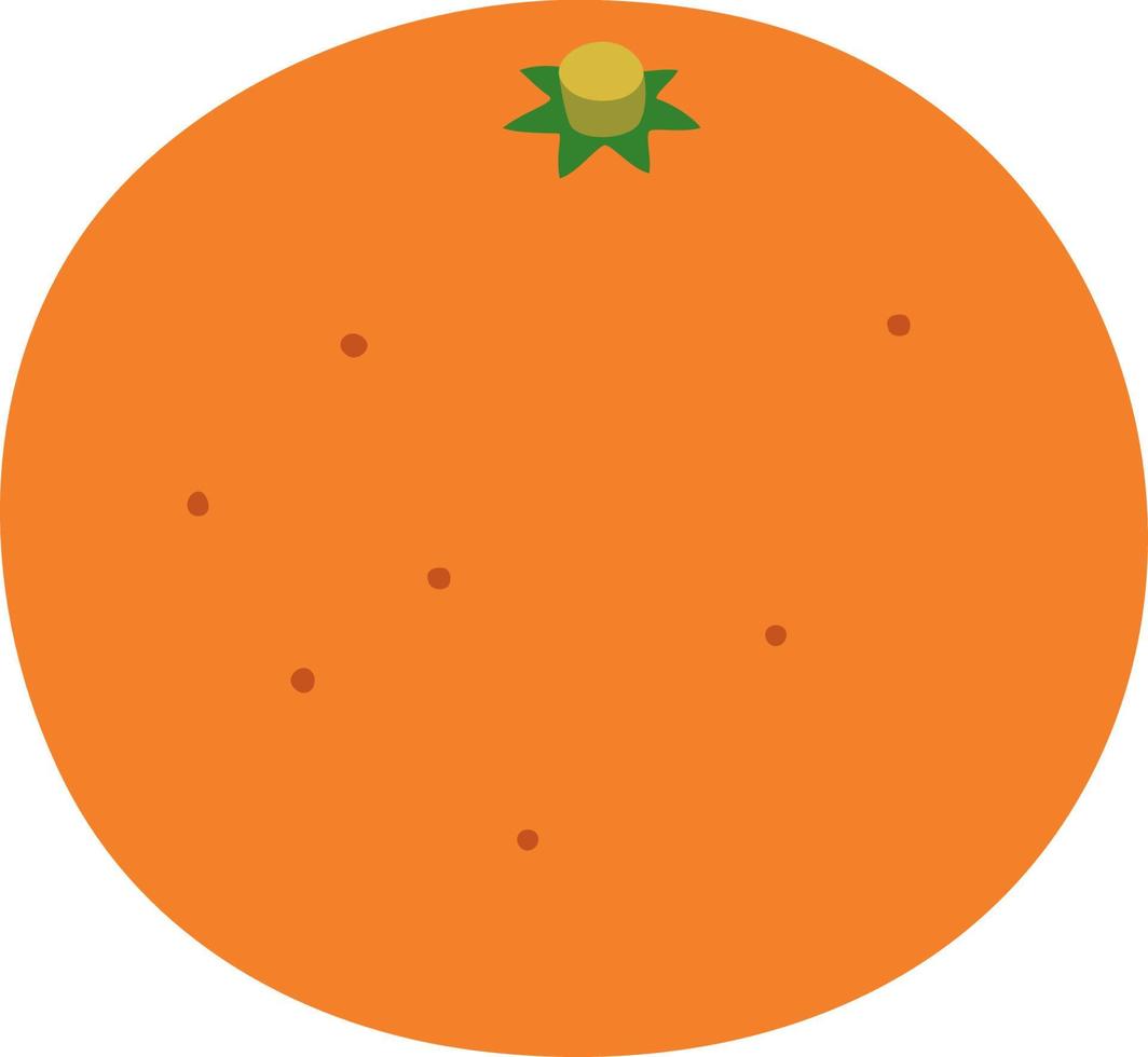 dessin animé rond orange vecteur
