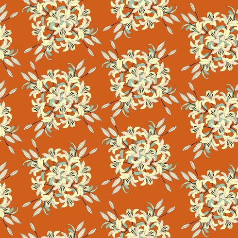 Floral pattern sans soudure. Fond de fleurs. vecteur