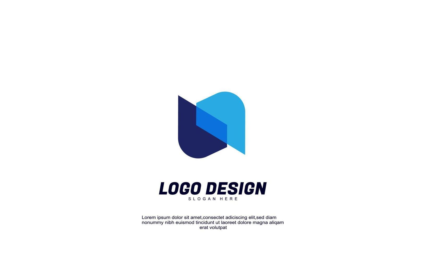 logo d'idée créative stock pour la construction ou le modèle de conception de couleur multicolore d'entreprise vecteur