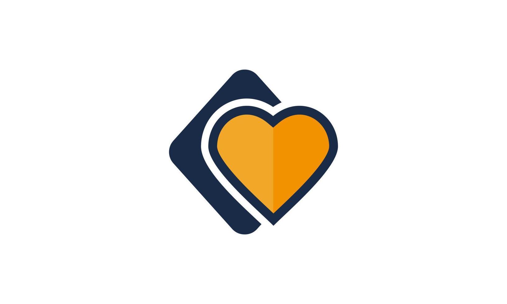stock vecteur abstrait affaires entreprise amour logo identité visuelle élément de conception distribution logotype conception
