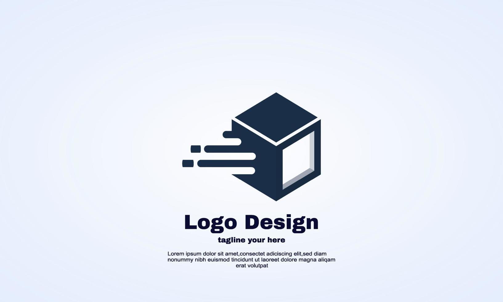 entreprise vitesse boîte icône logo vecteur modèle abstrait