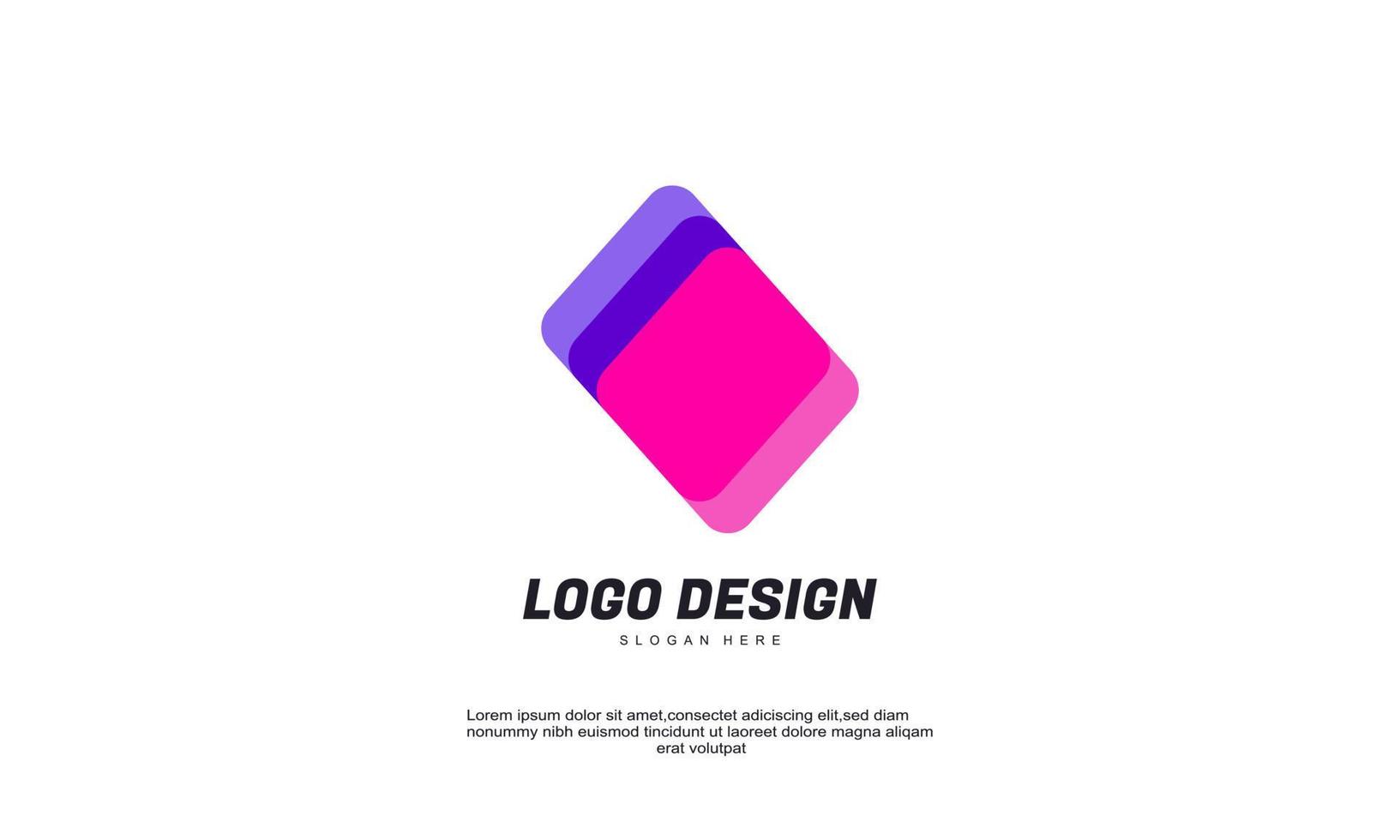 stock vector abstrait rectangle logo pour entreprise bâtiment modèle logo design illustration vectorielle coloré