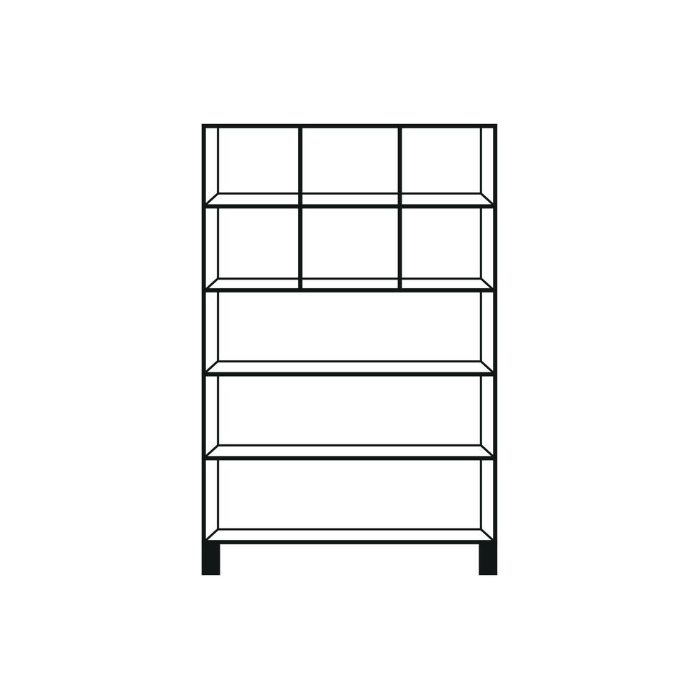 icône linéaire de placard. symbole de contour. contour isolé de vecteur