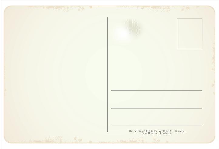 Design vintage rétro de carte postale vectorielle vecteur