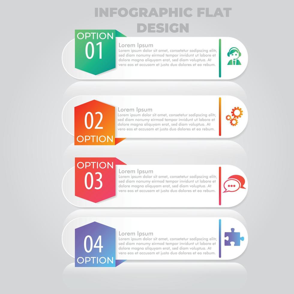 visualisation des données d'entreprise. diagramme de processus. éléments abstraits du graphique, diagramme avec étapes, options, parties ou processus. modèle d'entreprise de vecteur pour la présentation. concept créatif pour infographie.