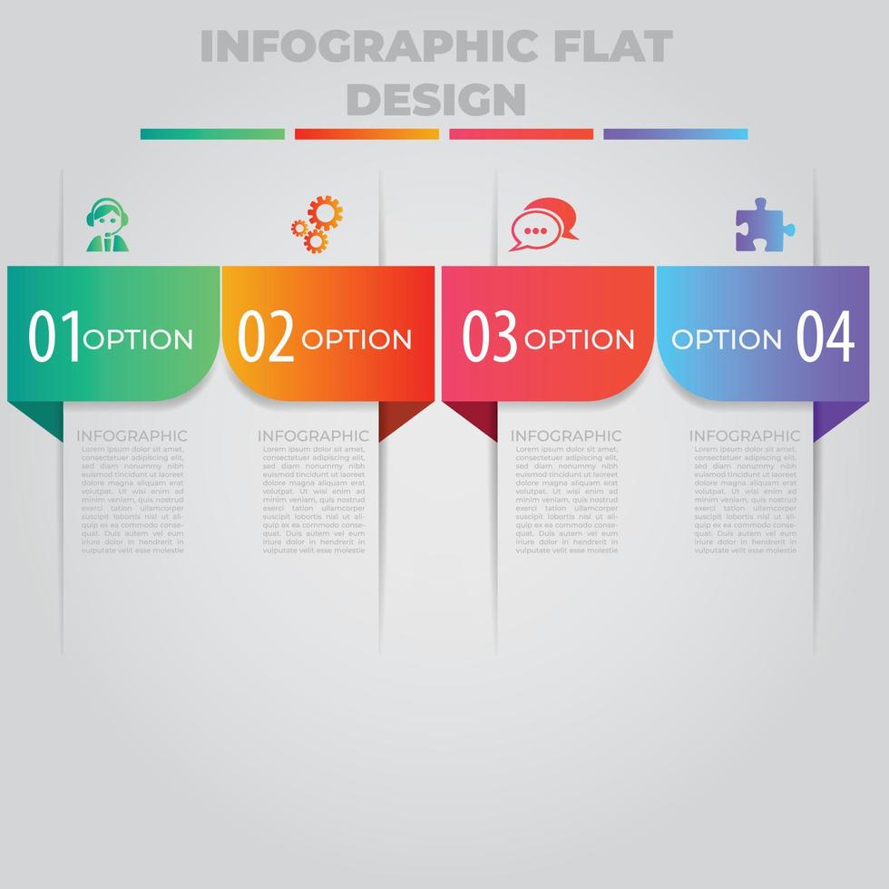 visualisation des données d'entreprise. diagramme de processus. éléments abstraits du graphique, diagramme avec étapes, options, parties ou processus. modèle d'entreprise de vecteur pour la présentation. concept créatif pour infographie.