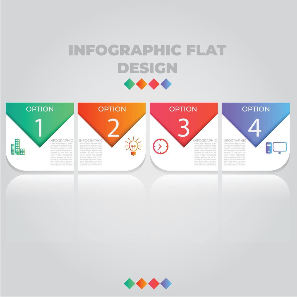 visualisation des données d'entreprise. diagramme de processus. éléments abstraits du graphique, diagramme avec étapes, options, parties ou processus. modèle d'entreprise de vecteur pour la présentation. concept créatif pour infographie.