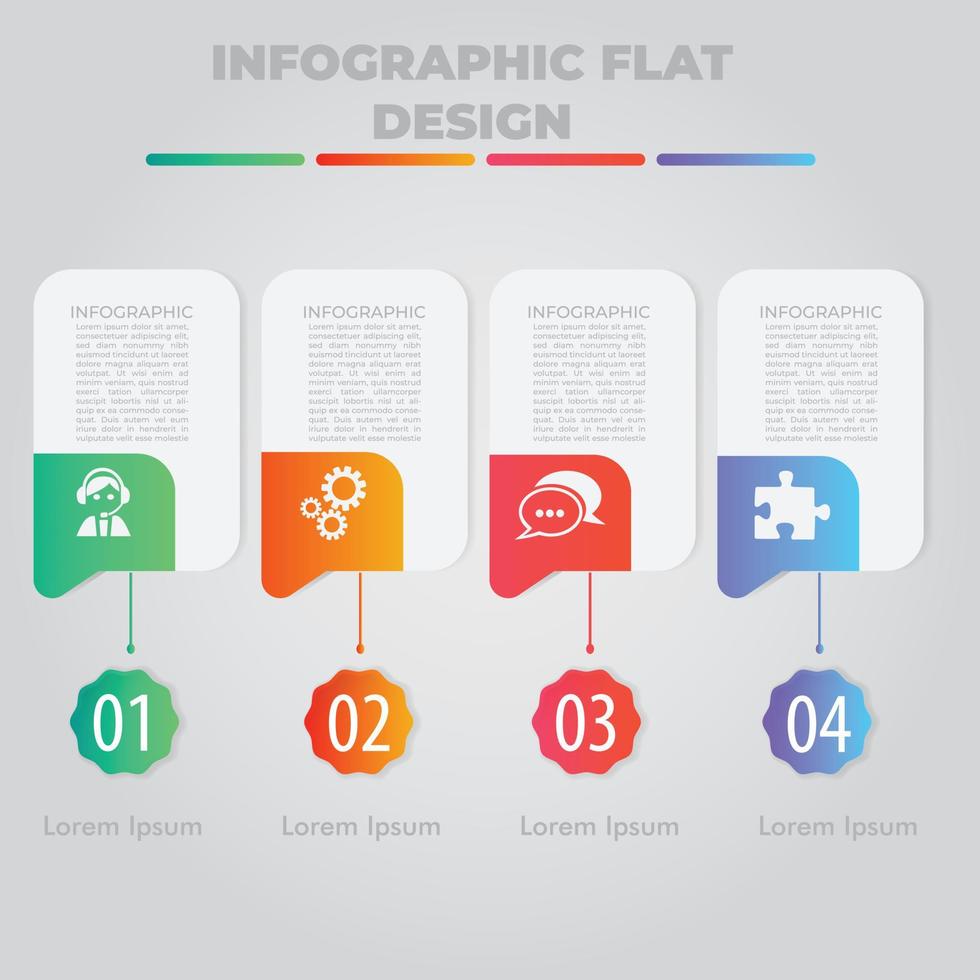 visualisation des données d'entreprise. diagramme de processus. éléments abstraits du graphique, diagramme avec étapes, options, parties ou processus. modèle d'entreprise de vecteur pour la présentation. concept créatif pour infographie.