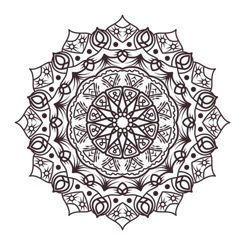 Mandala conçoit des livres à colorier pour adultes, des décorations, etc. vecteur