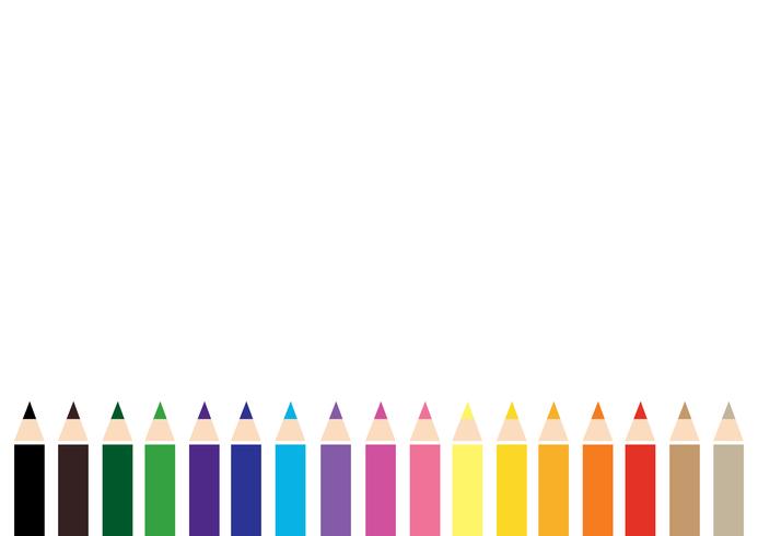 vecteur de fond coloré crayon de couleur