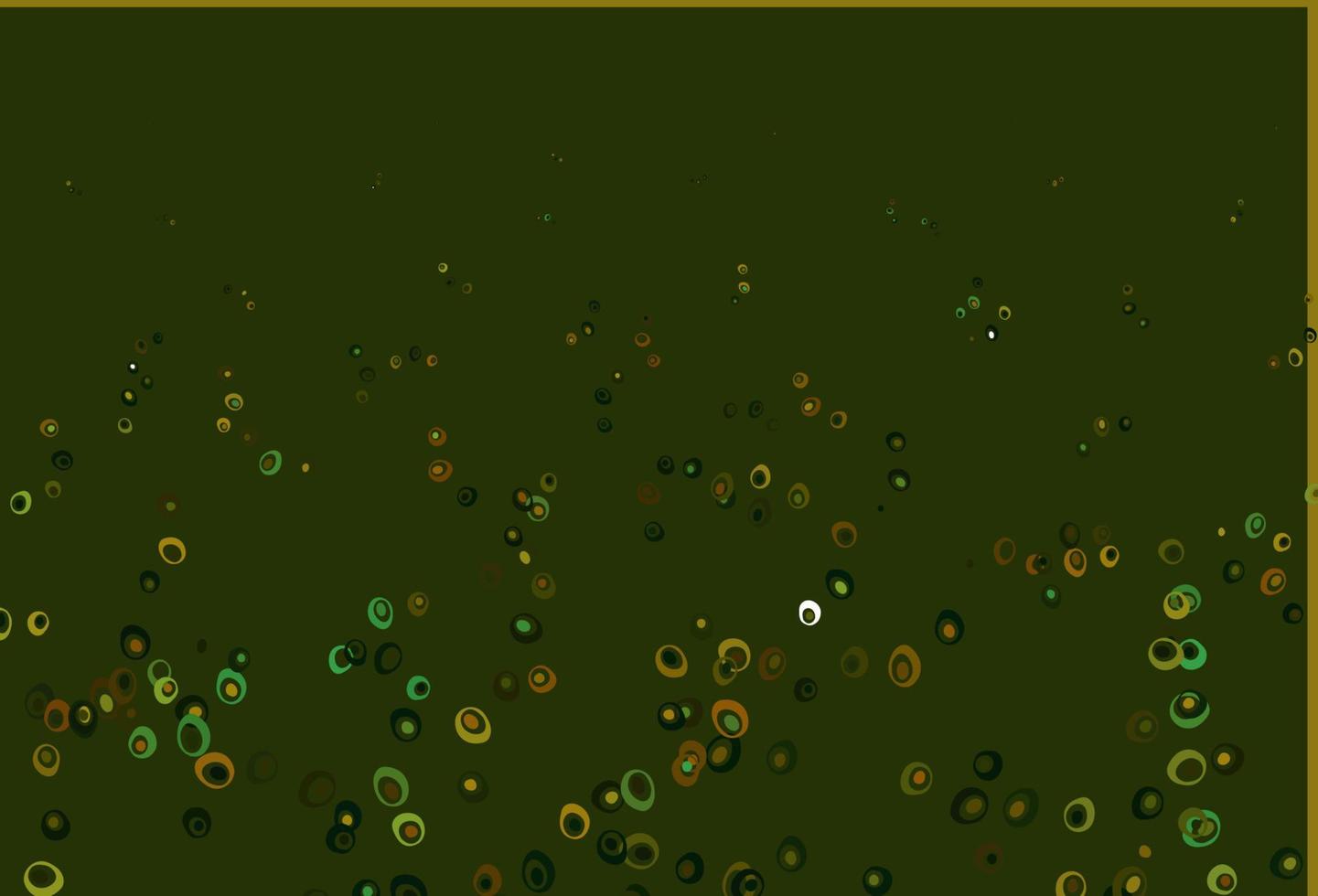 couverture vectorielle vert clair et jaune avec des taches. vecteur