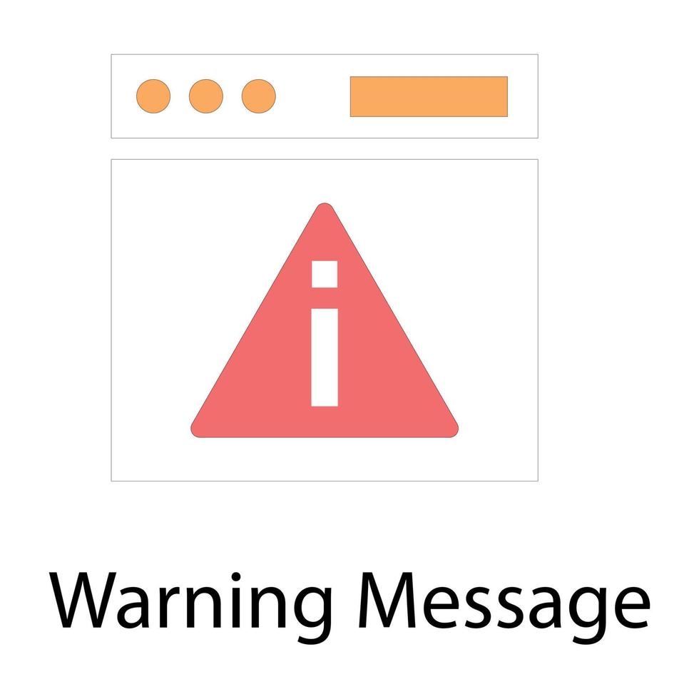 notions de messages d'avertissement vecteur