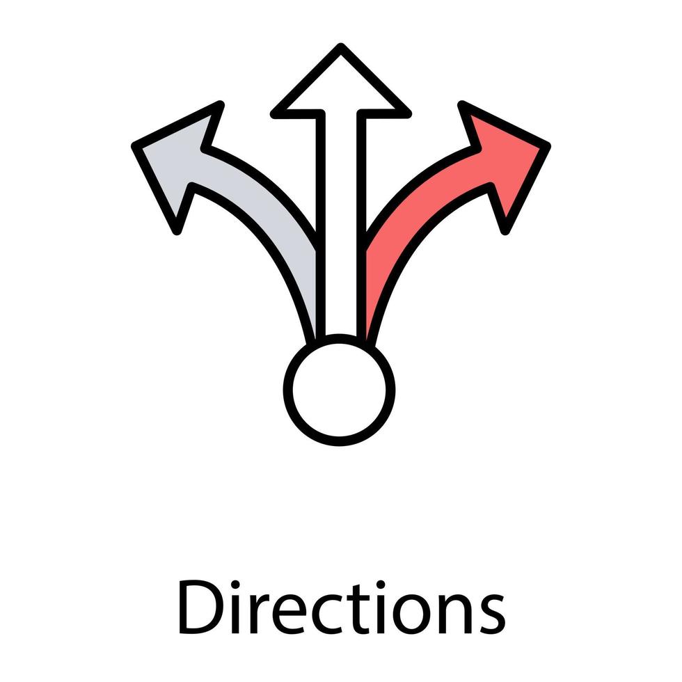 concepts de directions à la mode vecteur