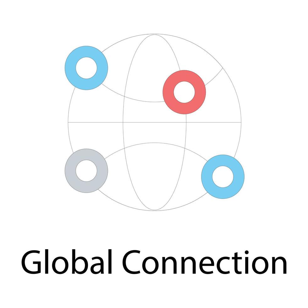 concepts de connexion globale vecteur