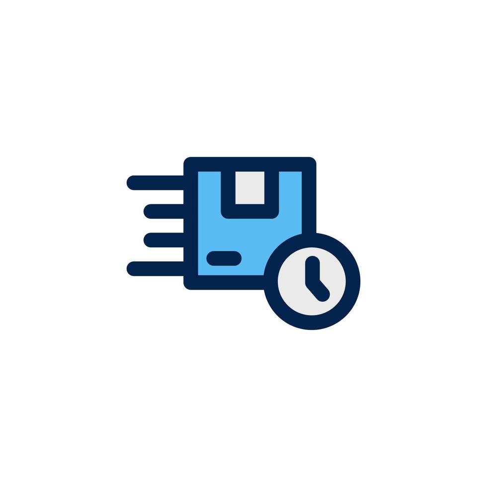 symbole de vecteur de conception d'icône de livraison en attente rapide, livraison, produit, distribution, emballage pour le commerce électronique