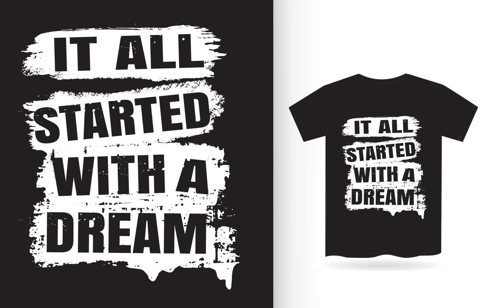 typographie moderne de motivation pour l'impression de t-shirt vecteur