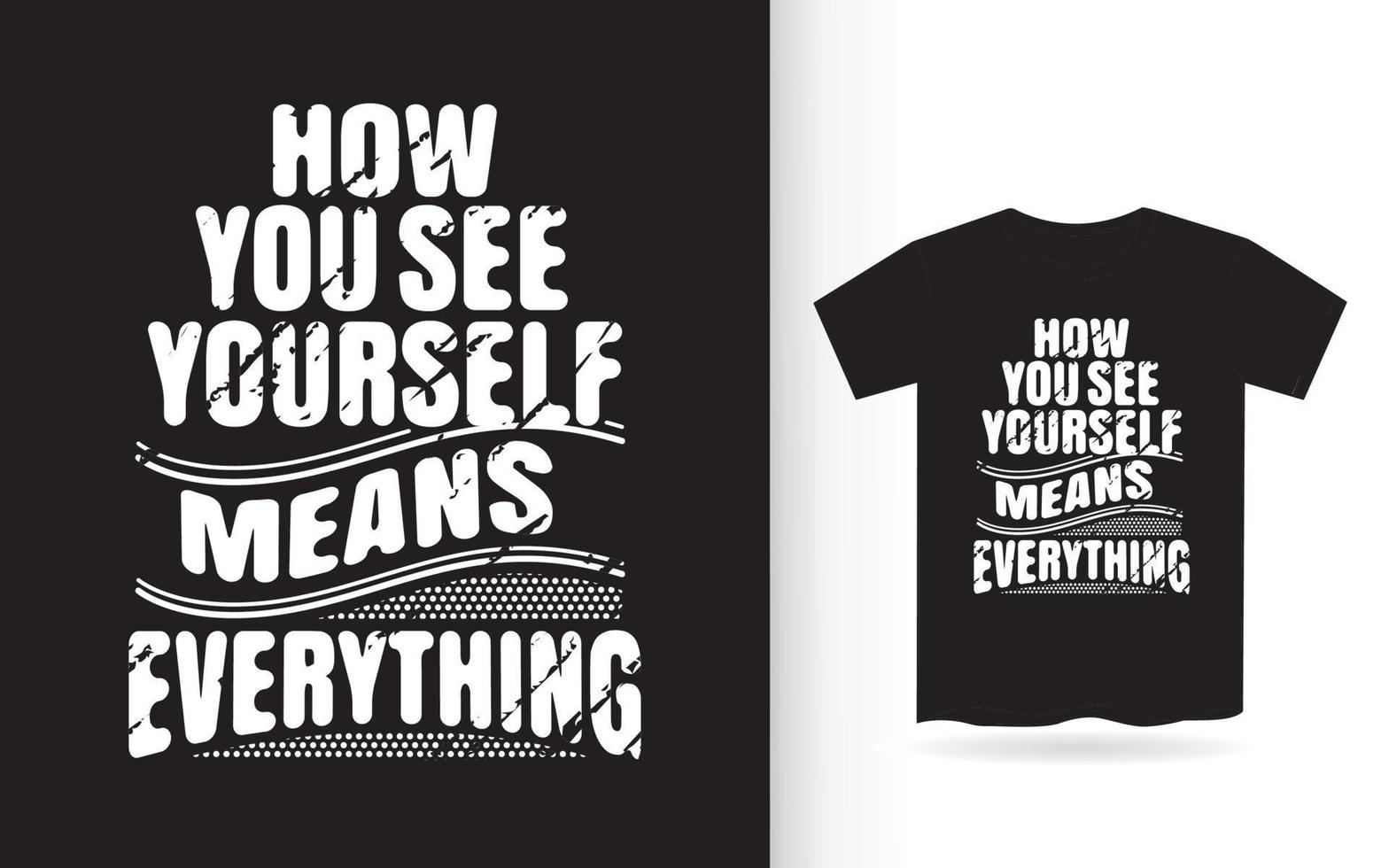 conception de citation de typographie inspirante pour l'impression de t-shirt vecteur