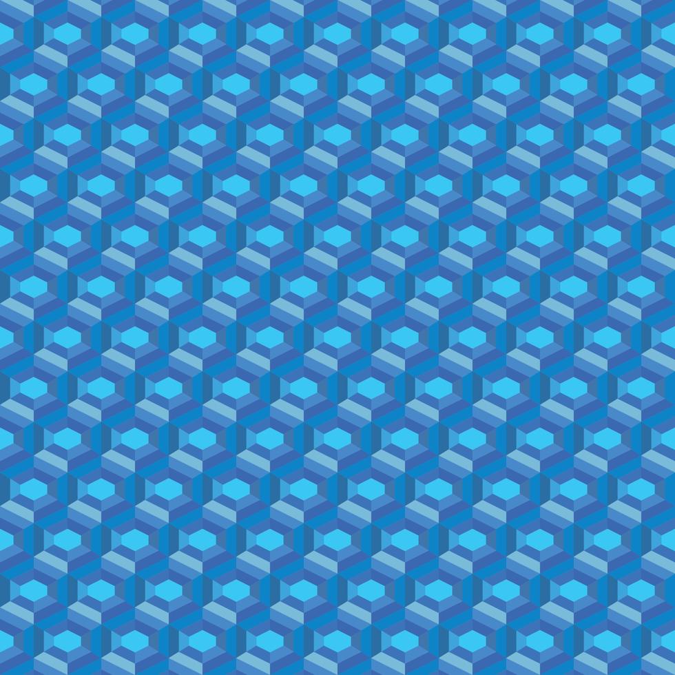 couleur bleu motif géométrique. fond de carreaux sans soudure vecteur