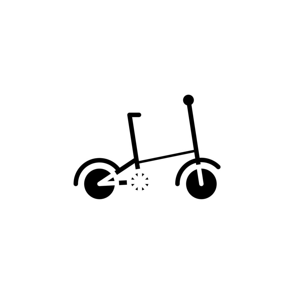 vélo, icône solide de vélo, vecteur, illustration, modèle de logo. adapté à de nombreuses fins. vecteur