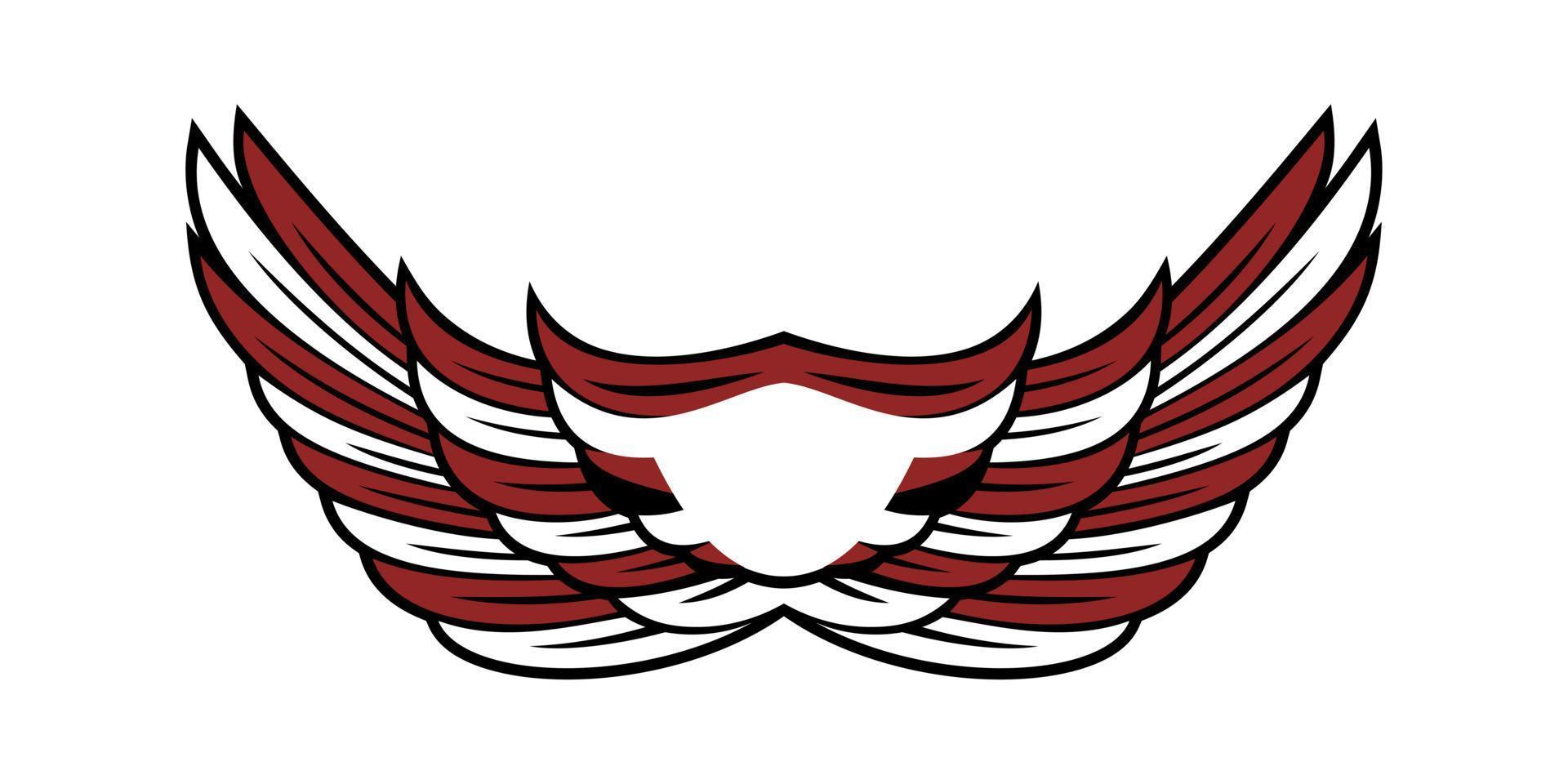 illustration de conception d'aile vecteur
