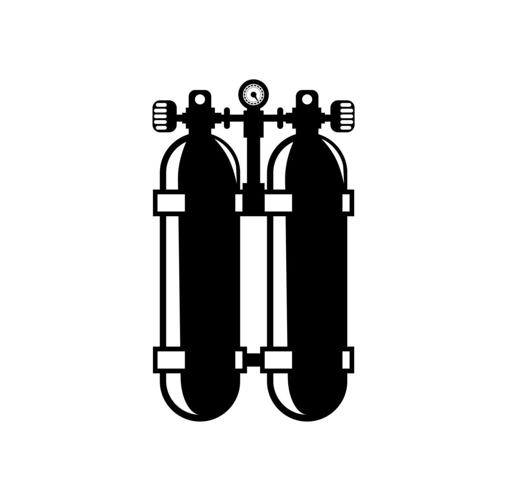 illustration de conception de réservoir de plongée sous-marine vecteur