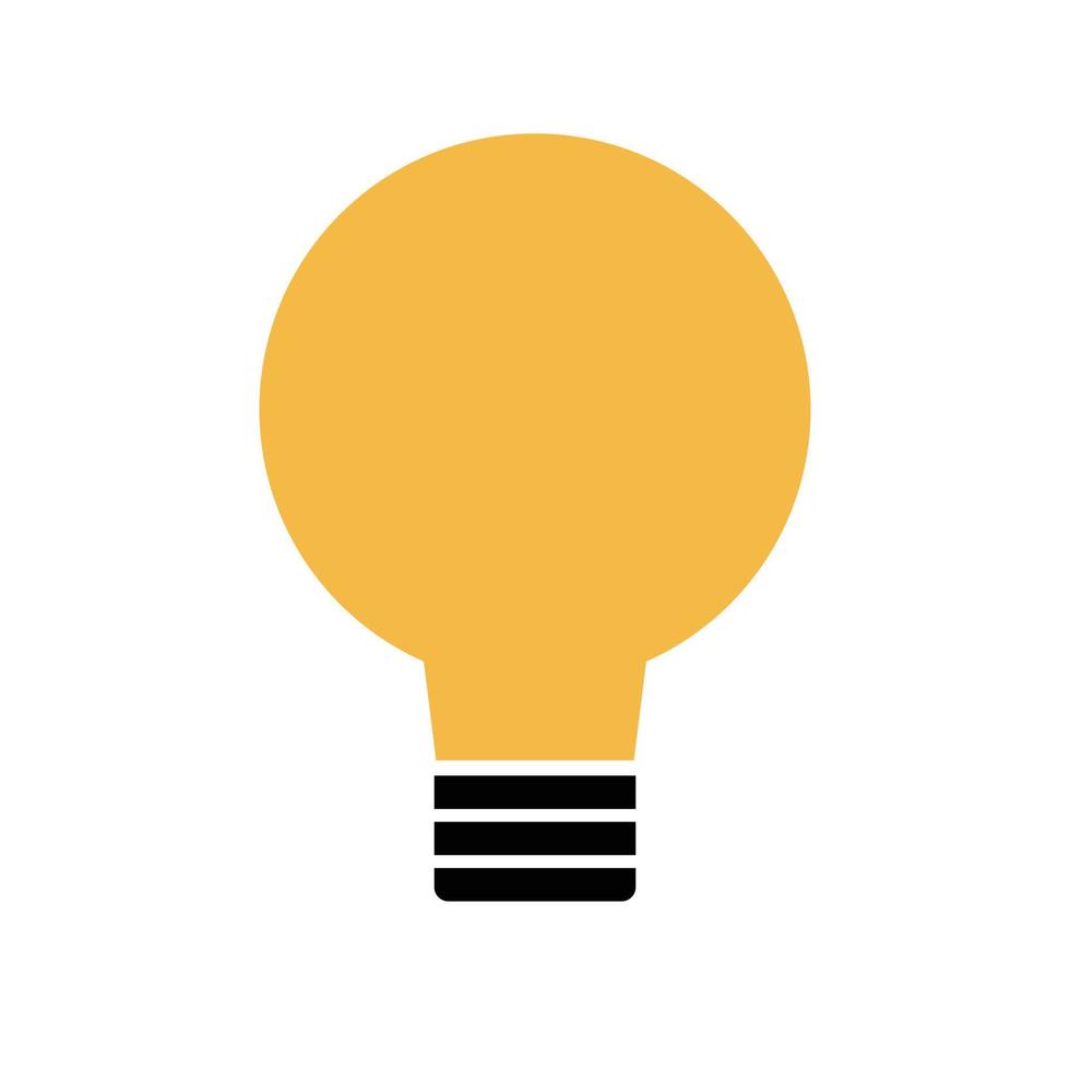 icône de vecteur d'ampoule.