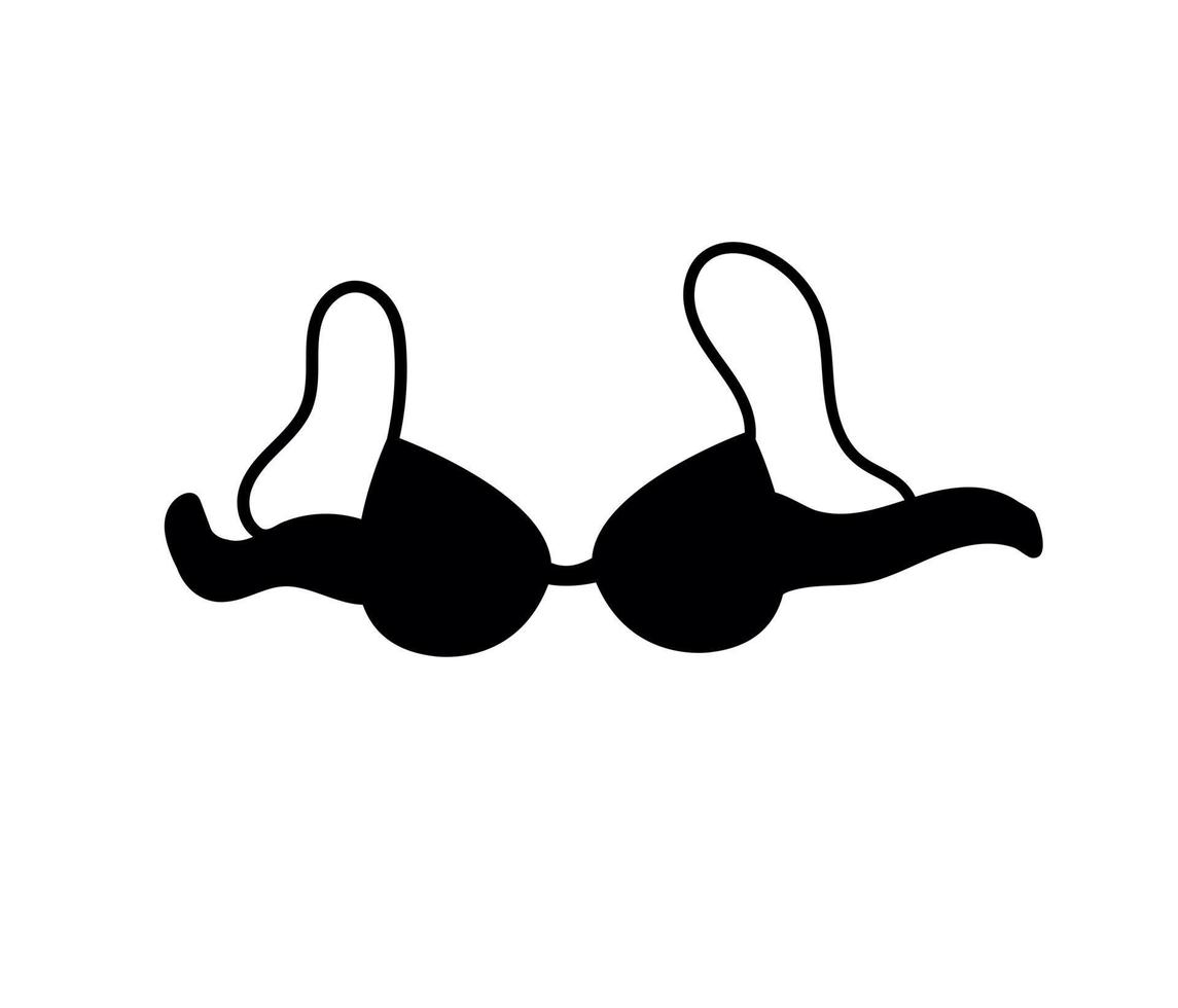 soutien-gorge sur fond blanc. illustration vectorielle vecteur