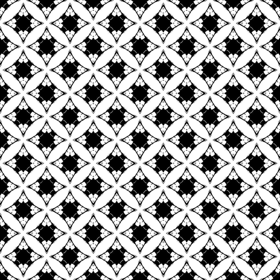 texture de motif de surface noir et blanc. bw conception graphique ornementale. ornements en mosaïque. modèle de modèle. vecteur