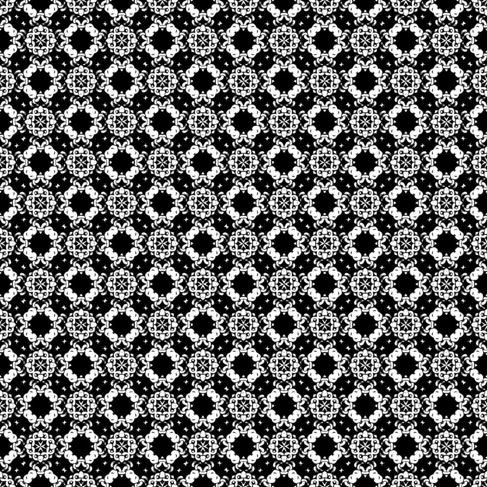 texture de motif de surface noir et blanc. bw conception graphique ornementale. ornements en mosaïque. modèle de modèle. vecteur