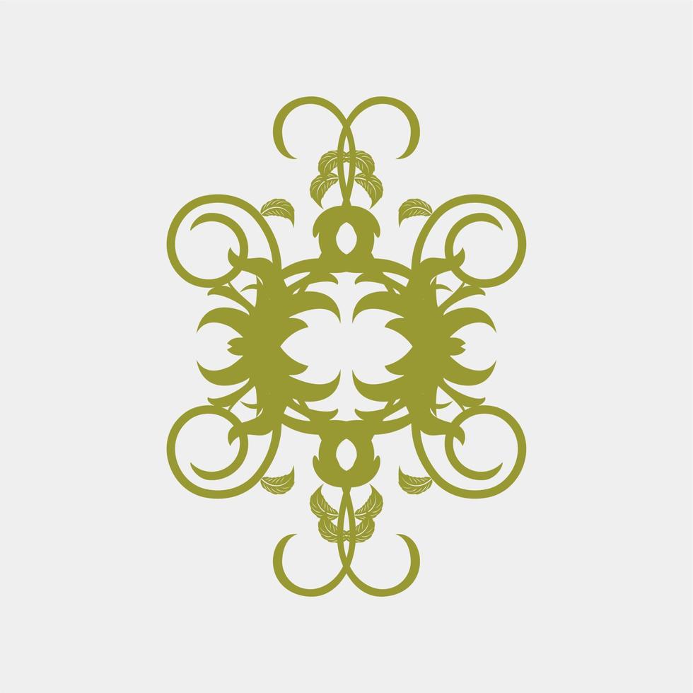 illustration d'images vectorielles de plantes symétriques pour couvertures ou autres romantiques vecteur