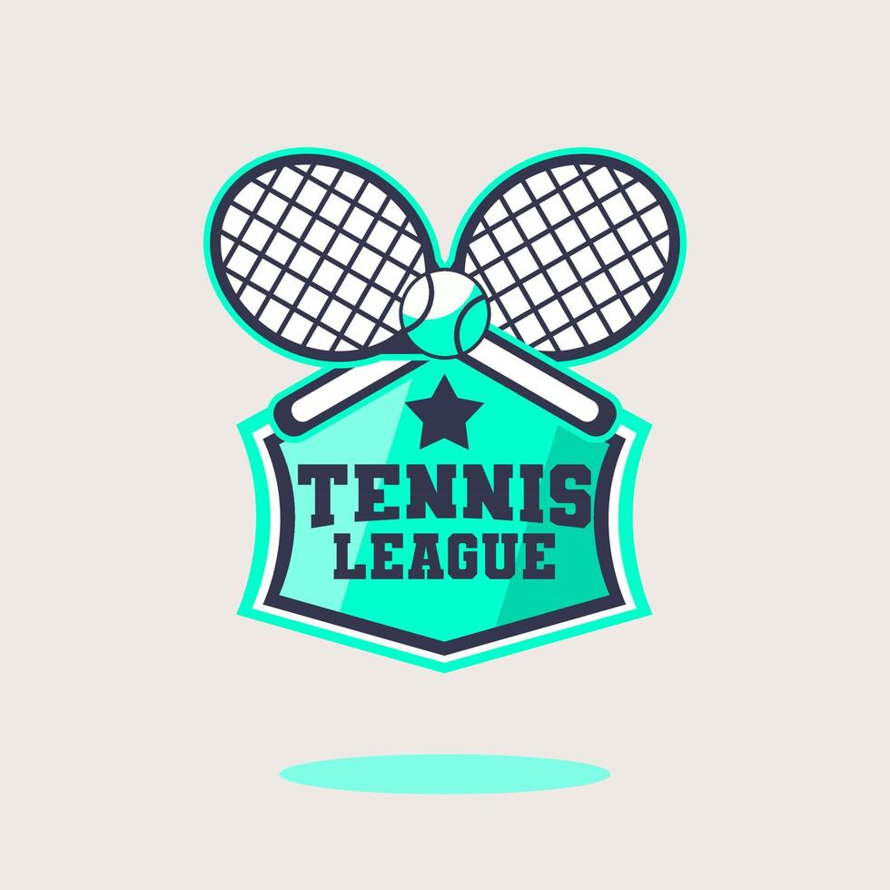 illustration vectorielle de logo de conception de tennis vecteur