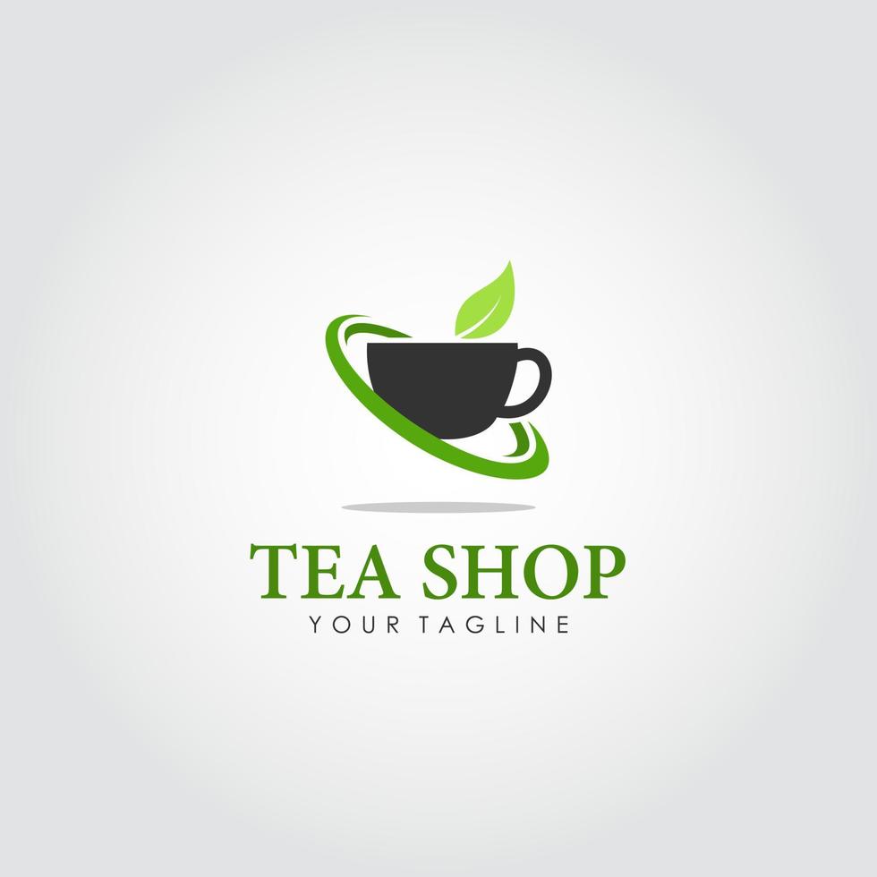 vecteur de conception de logo de magasin de thé. adapté au logo de votre entreprise