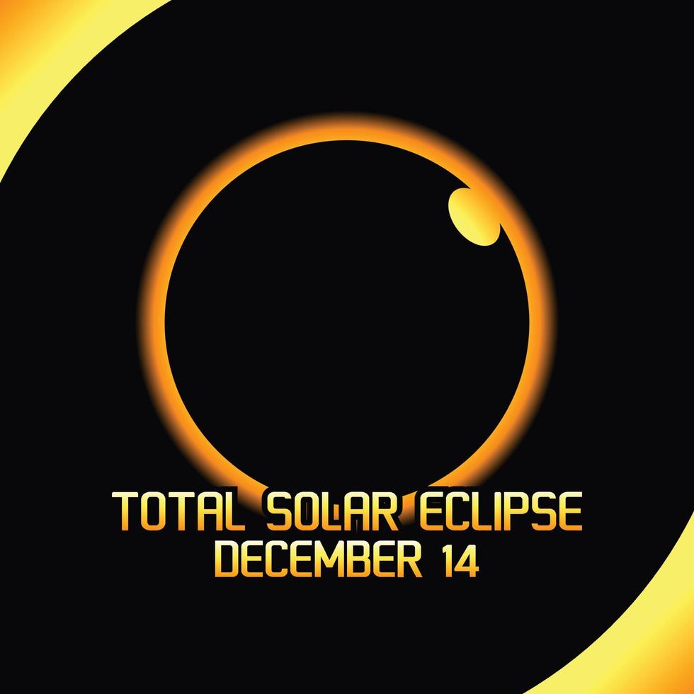 illustration vectorielle du concept des éclipses solaires totales vecteur