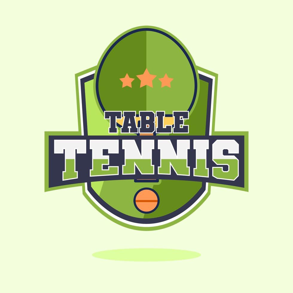 illustration vectorielle de tennis de table logo vecteur